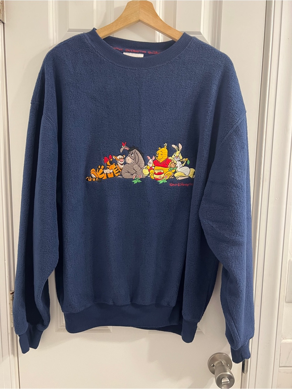 Official Disney-world Winnie the Pooh Navy- Cloud Soft Sweatshirt- Medium